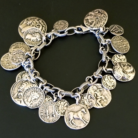 Silpada Sterling Silver Coin Bracelet - Picture 2 of 13